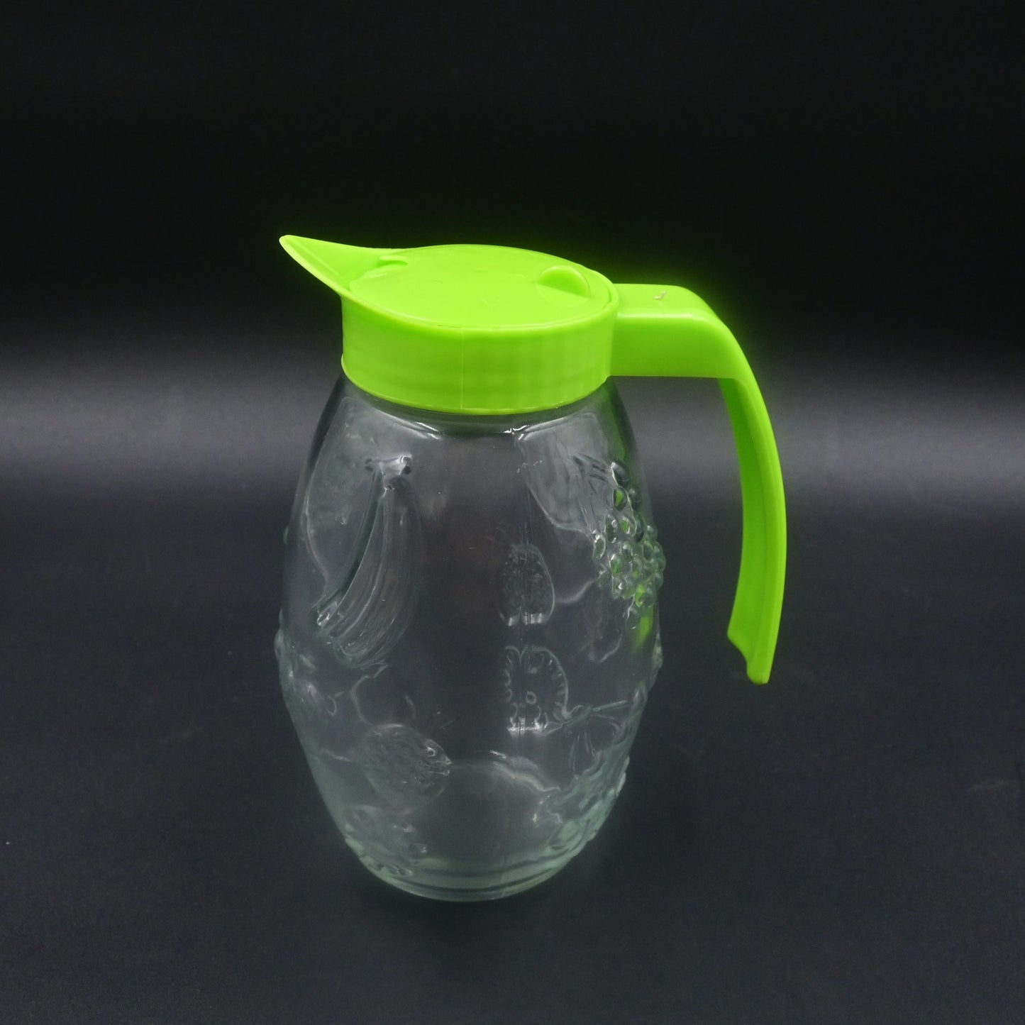 Solmaz Mercan Green Glass Juice Pitcher Vintage 1970's