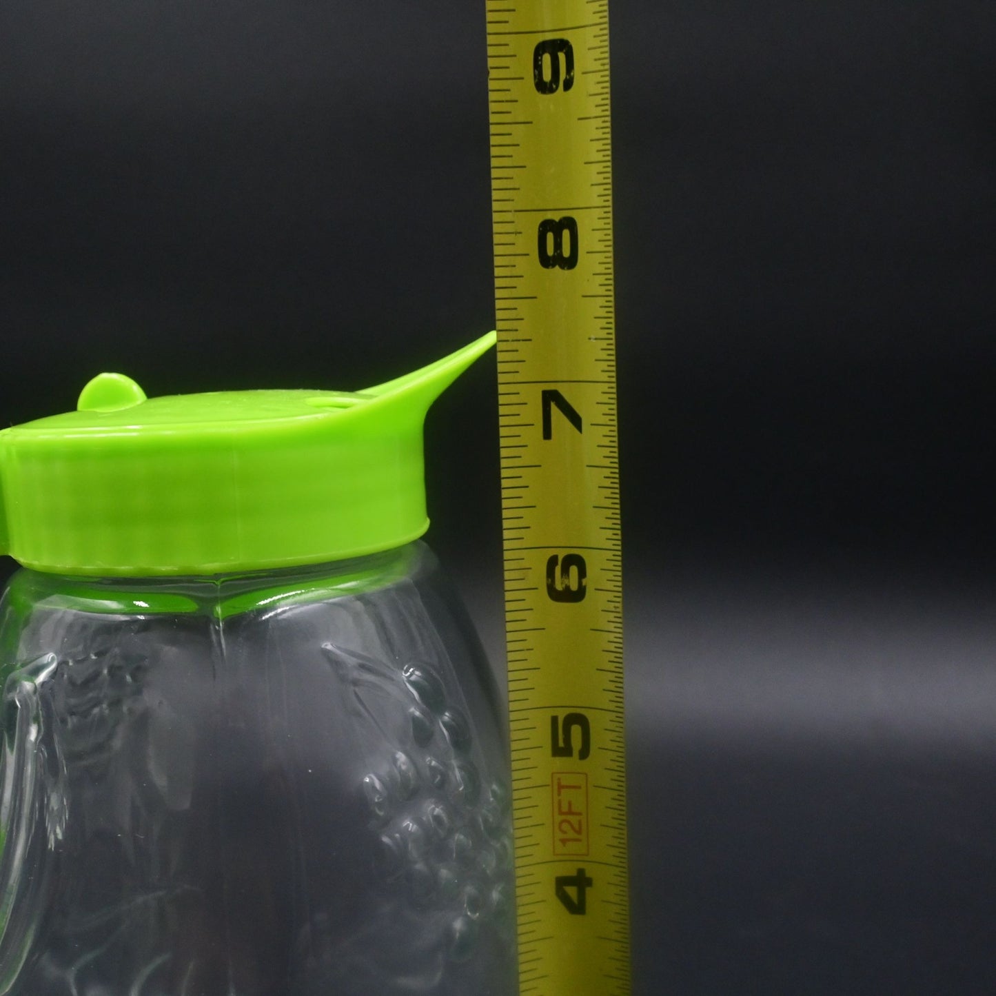 Solmaz Mercan Green Glass Juice Pitcher Vintage 1970's
