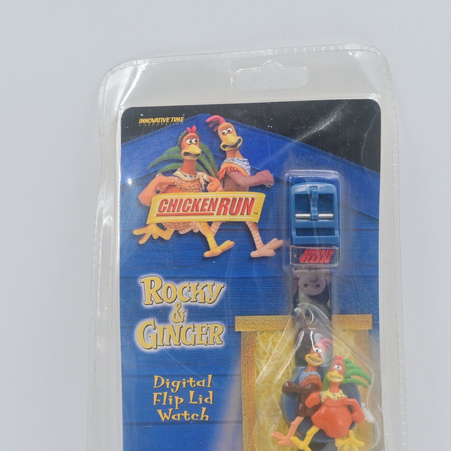 Chicken Run Rocky & Ginger Digital Watch Flip Top Wristwatch  Vintage 2000