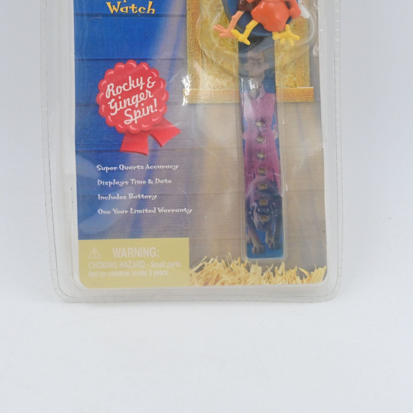 Chicken Run Rocky & Ginger Digital Watch Flip Top Wristwatch  Vintage 2000