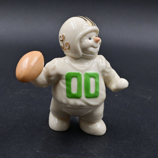 Lenox Touchdown Snowman Football Figure Vintage 2000