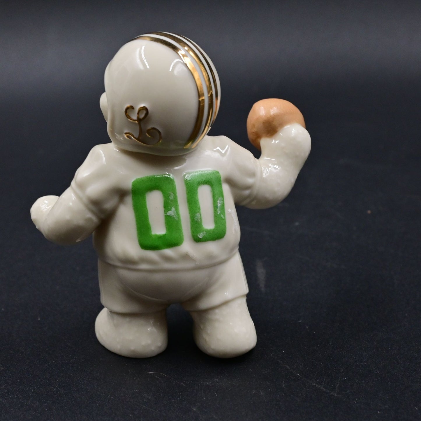 Lenox Touchdown Snowman Football Figure Vintage 2000