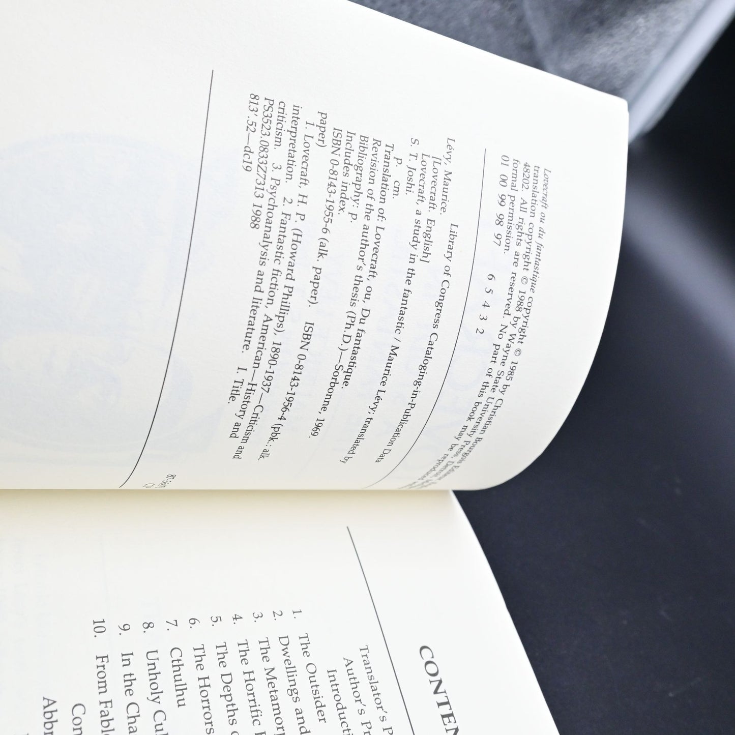 Vintage Lovecraft A Study In The Fantastic By Maurice Levy