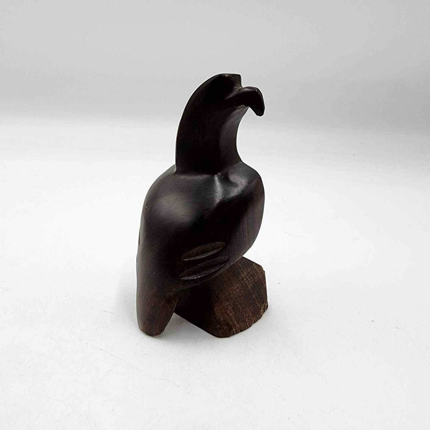 Ironwood Eagle Hawk Falcon Bird Sculpture Statue Vintage 5"