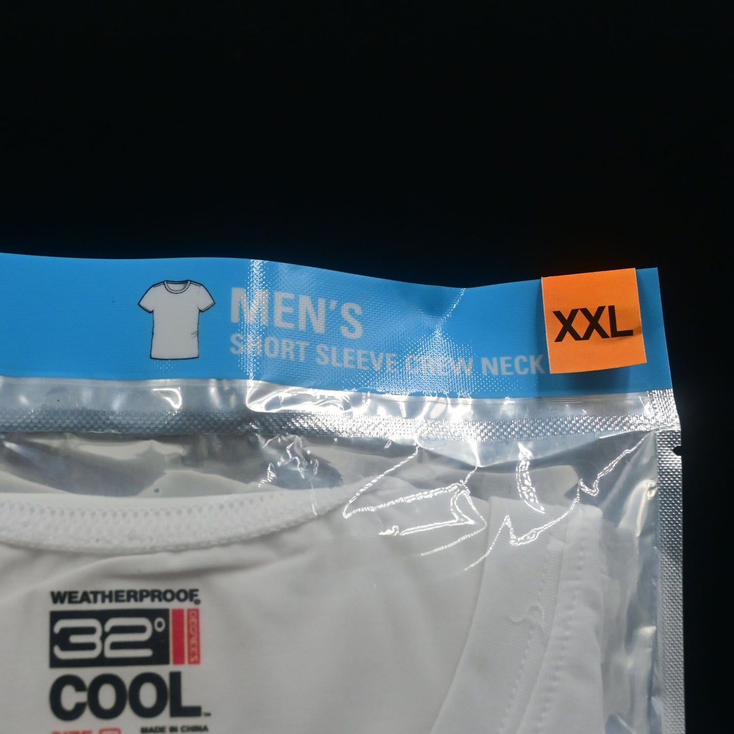 32 Degrees Cool Mens Short Sleeve Crew Neck White T-shirt Size XXL Single NIP