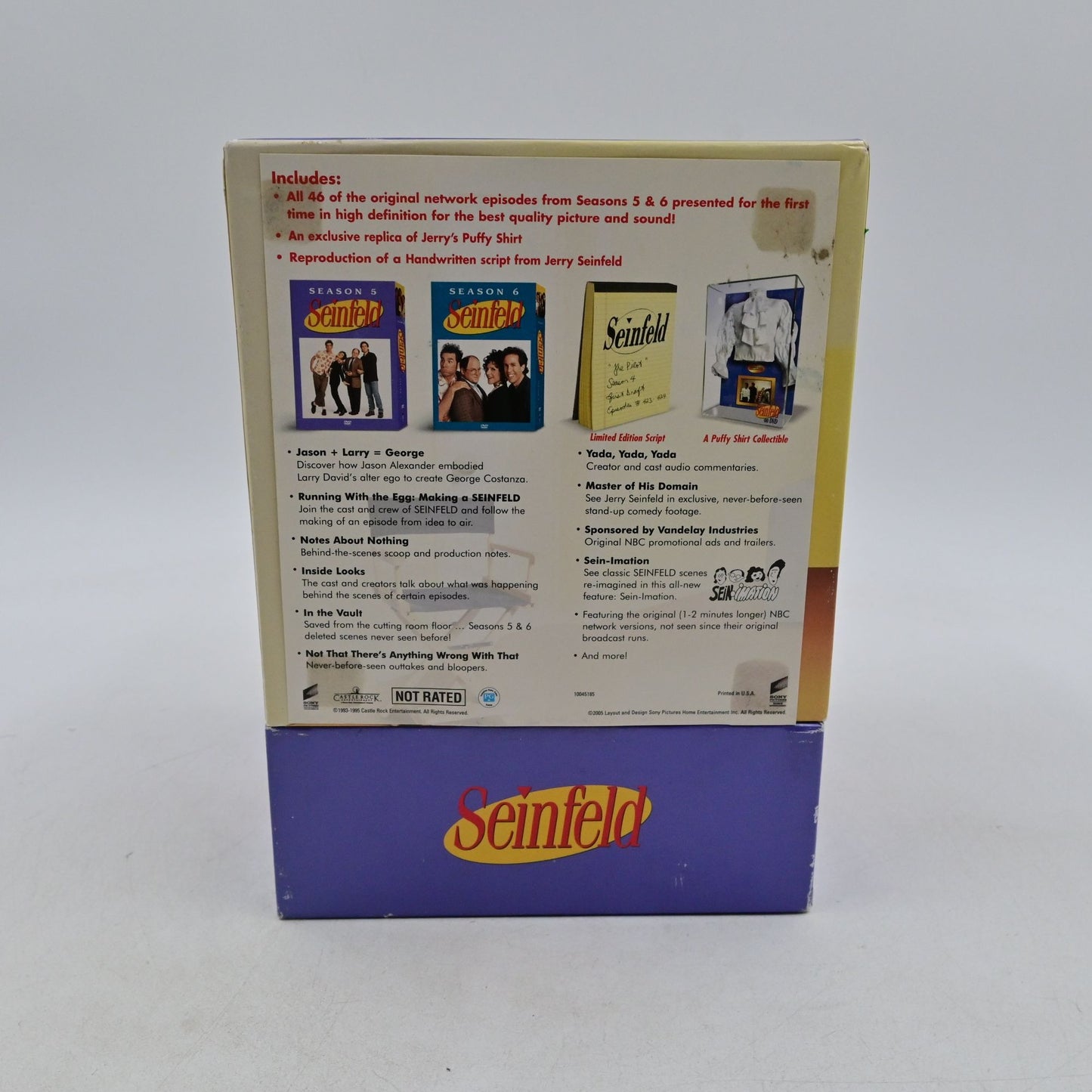 Seinfeld Seasons 5 & 6 Collector's Gift Set DVD Puffy Shirt