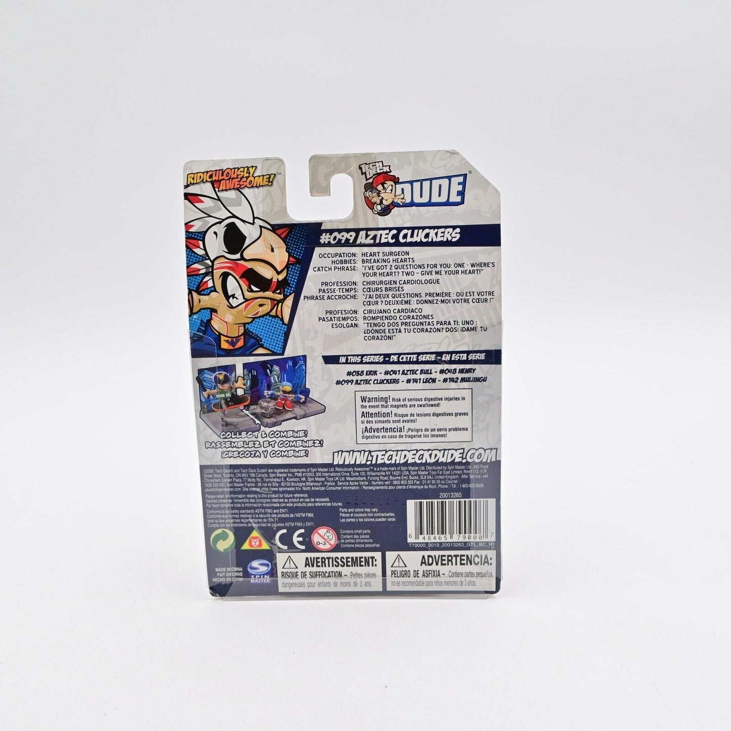 Tech Deck Dude Street Crew Aztec Cluckers #99 - 2008