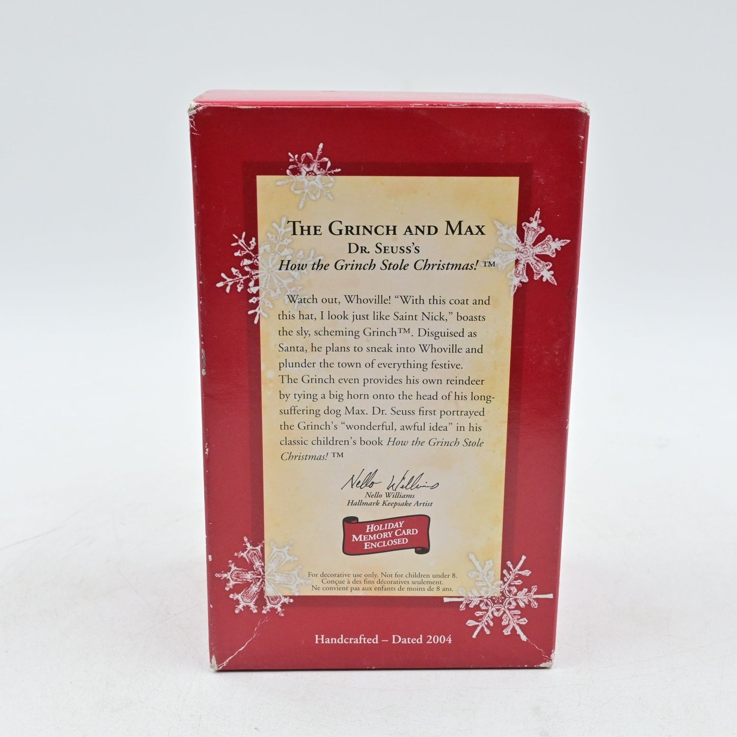 Hallmark Keepsake The Grinch and Max Dr. Seuss Ornament Vintage 2004