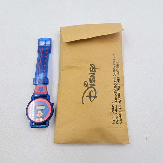 Disney Mickey Mouse Stars Blue Digital Watch By SII Marketing Vintage