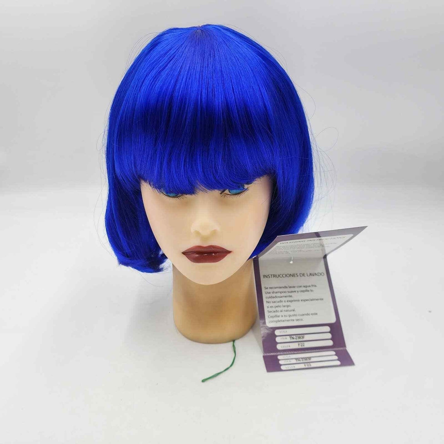 Try Now Blue Cosplay Wig Synthetic