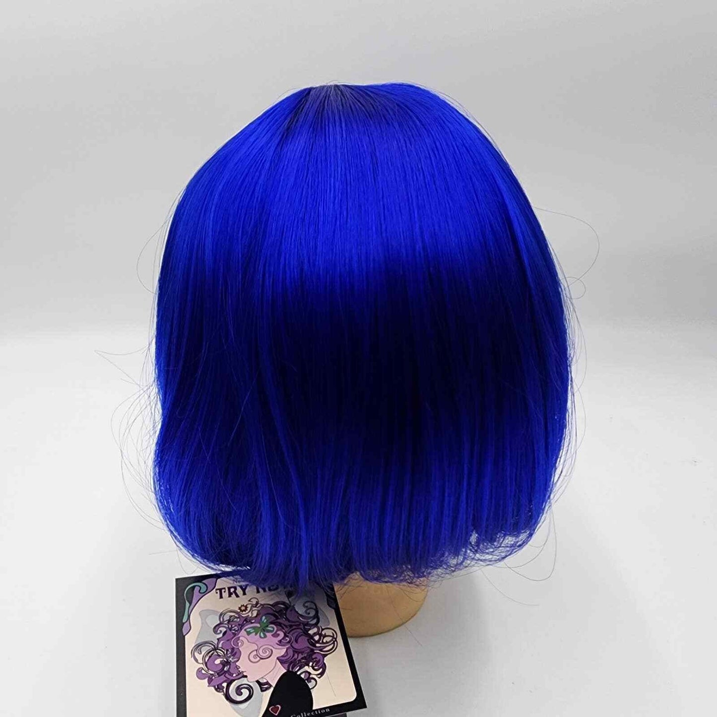 Try Now Blue Cosplay Wig Synthetic