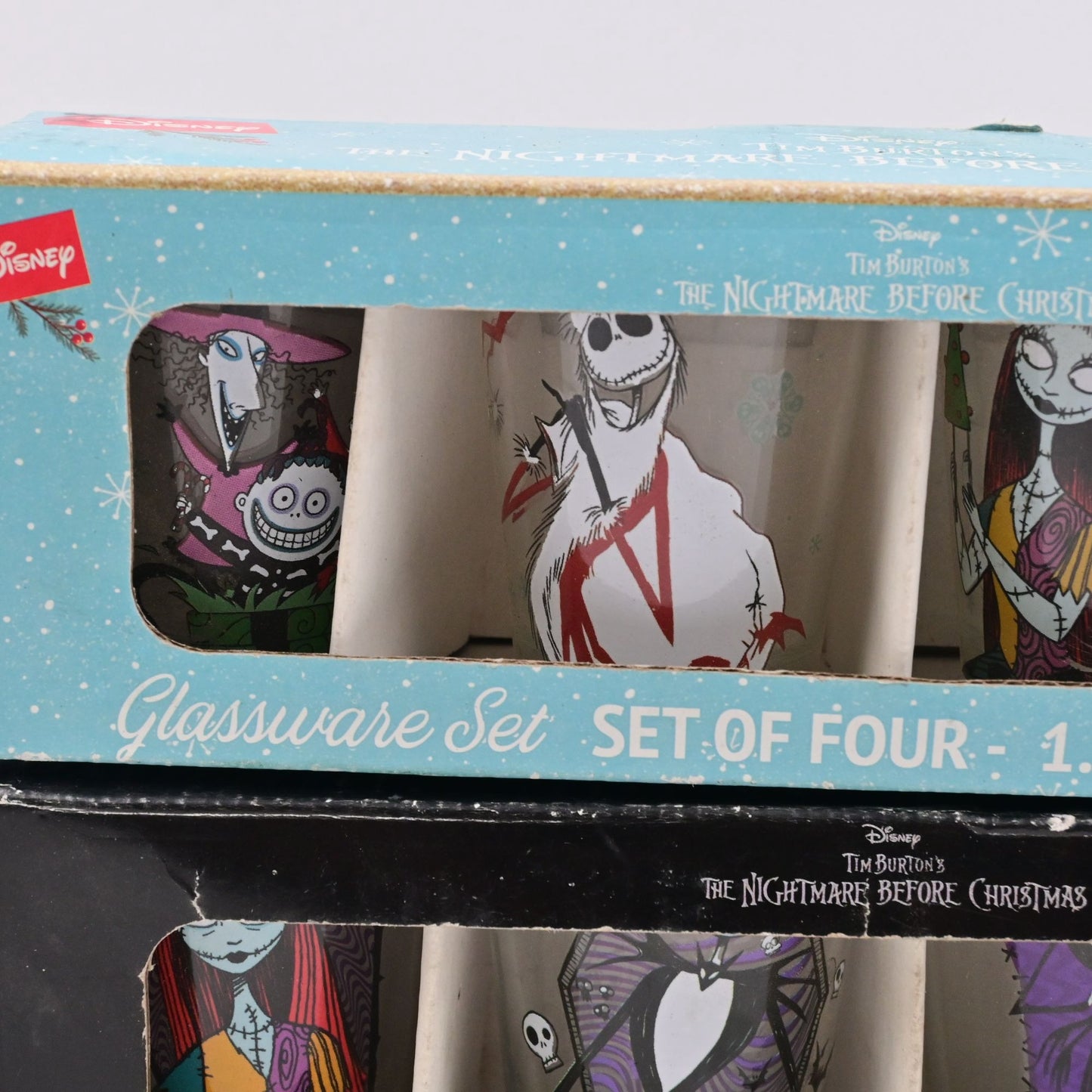 Disney The Nightmare Before Christmas Shot Glass Set Pair 8 Glasses Total