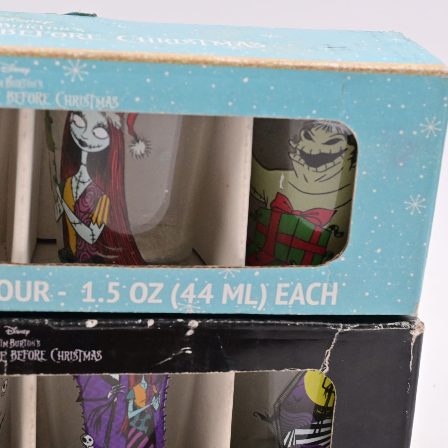 Disney The Nightmare Before Christmas Shot Glass Set Pair 8 Glasses Total