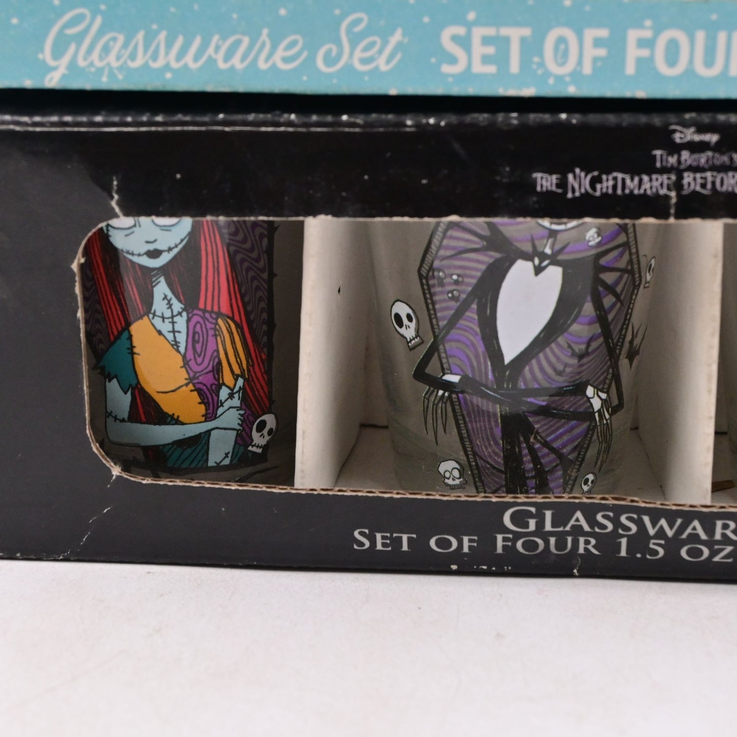 Disney The Nightmare Before Christmas Shot Glass Set Pair 8 Glasses Total