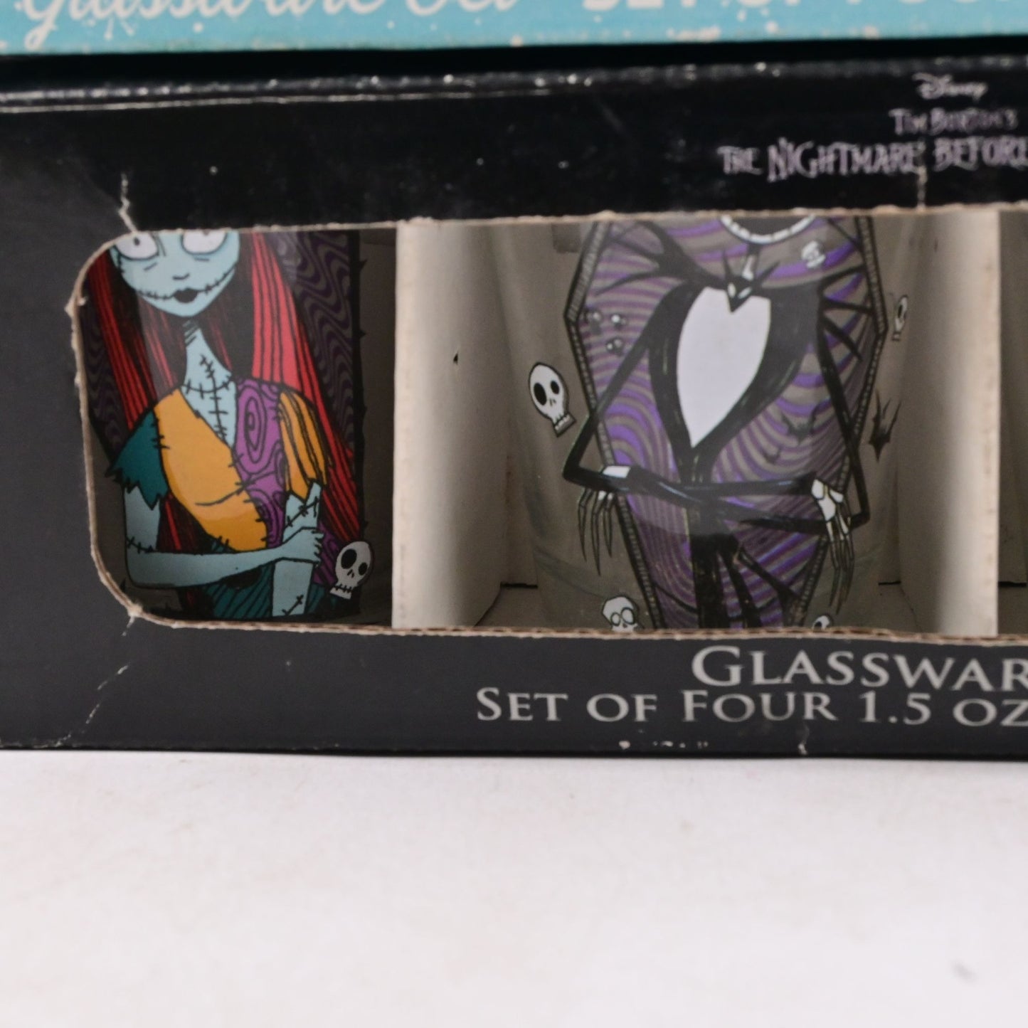 Disney The Nightmare Before Christmas Shot Glass Set Pair 8 Glasses Total