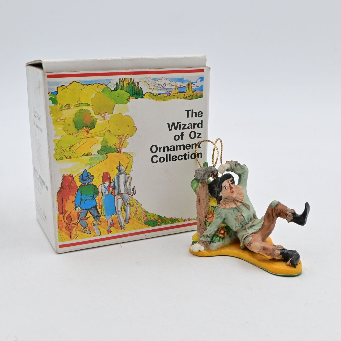 Vintage 1989 Wizard Of Oz Scarecrow Ornament By Dave Grossman With Original Box
