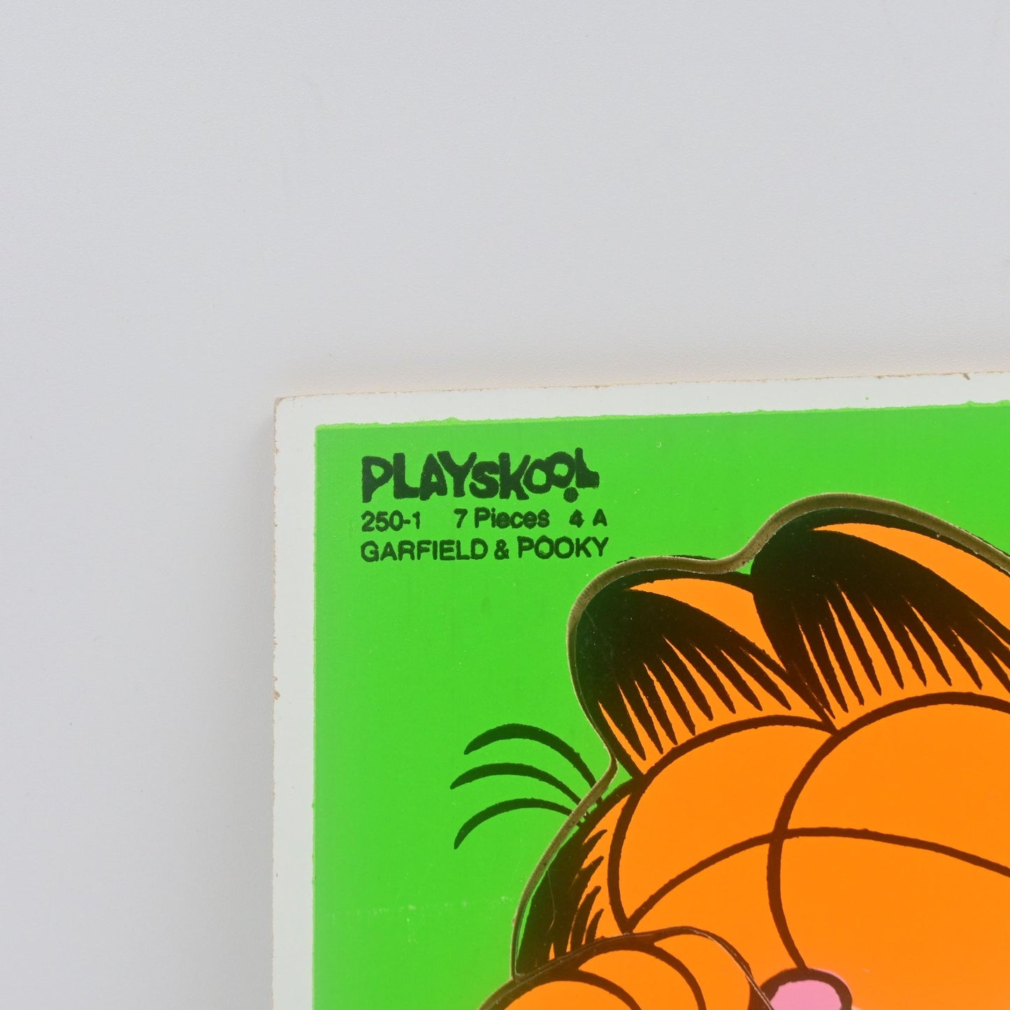 Jim Davis Playskool Wooden Puzzle Garfield Vintage 1978