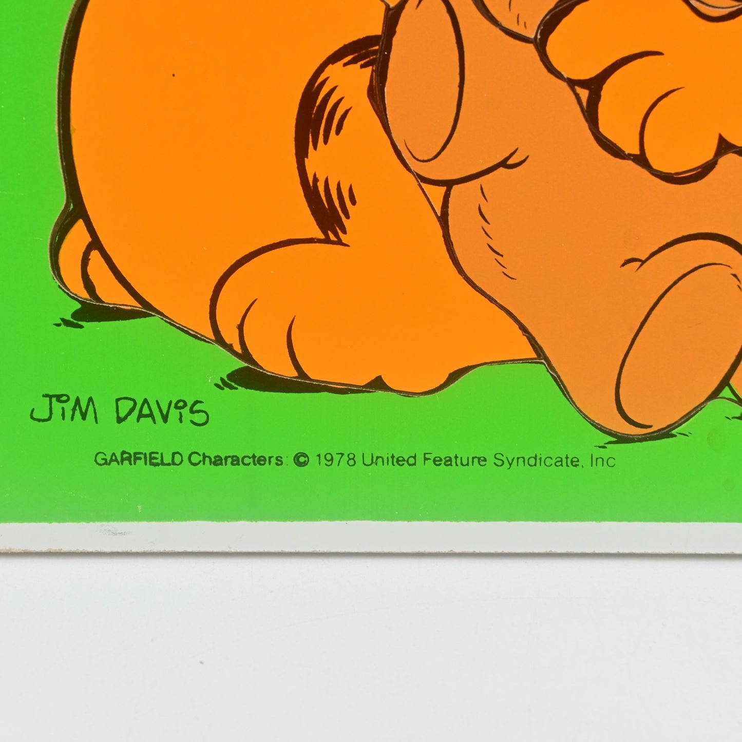 Jim Davis Playskool Wooden Puzzle Garfield Vintage 1978