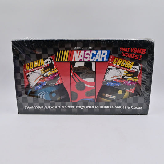 Vintage 2004 Nascar Cookies And Coco Helmet Mug Set
