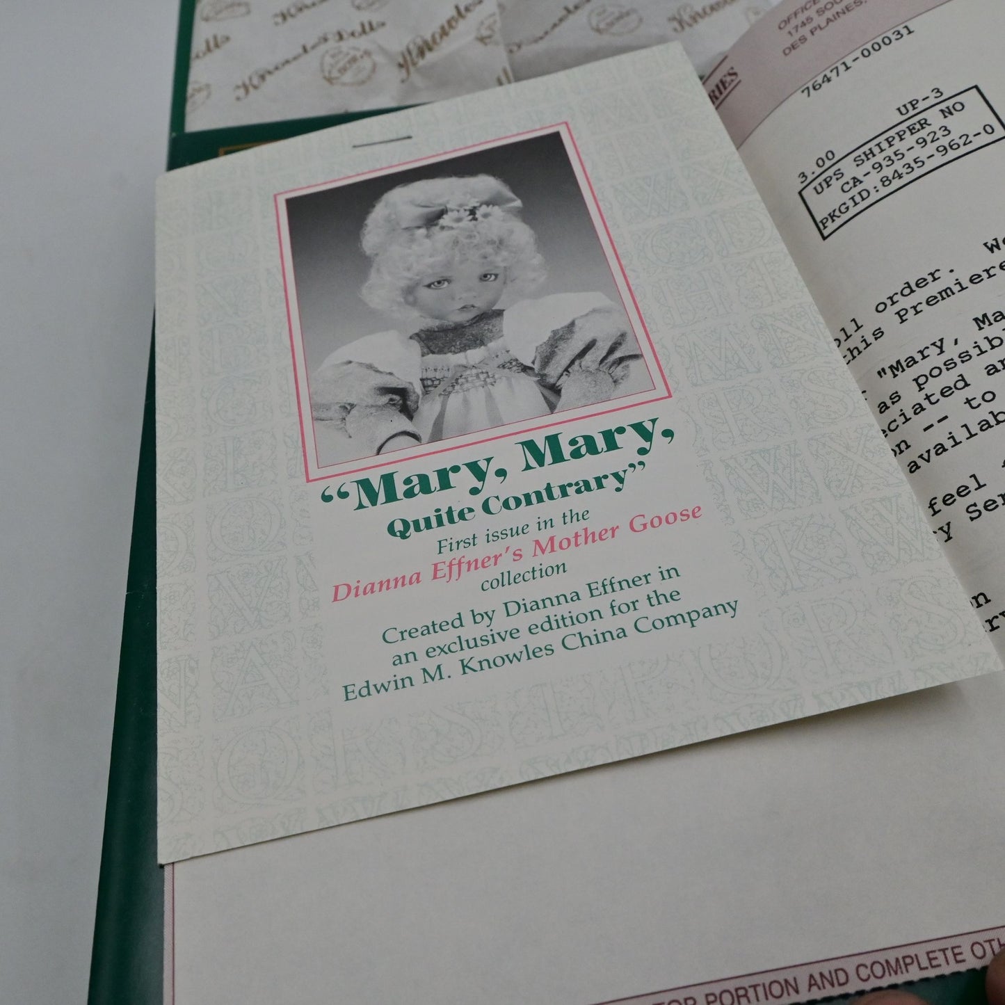 Dianna Effner's Mother Goose Collection Mary, Mary, Quite Contrary