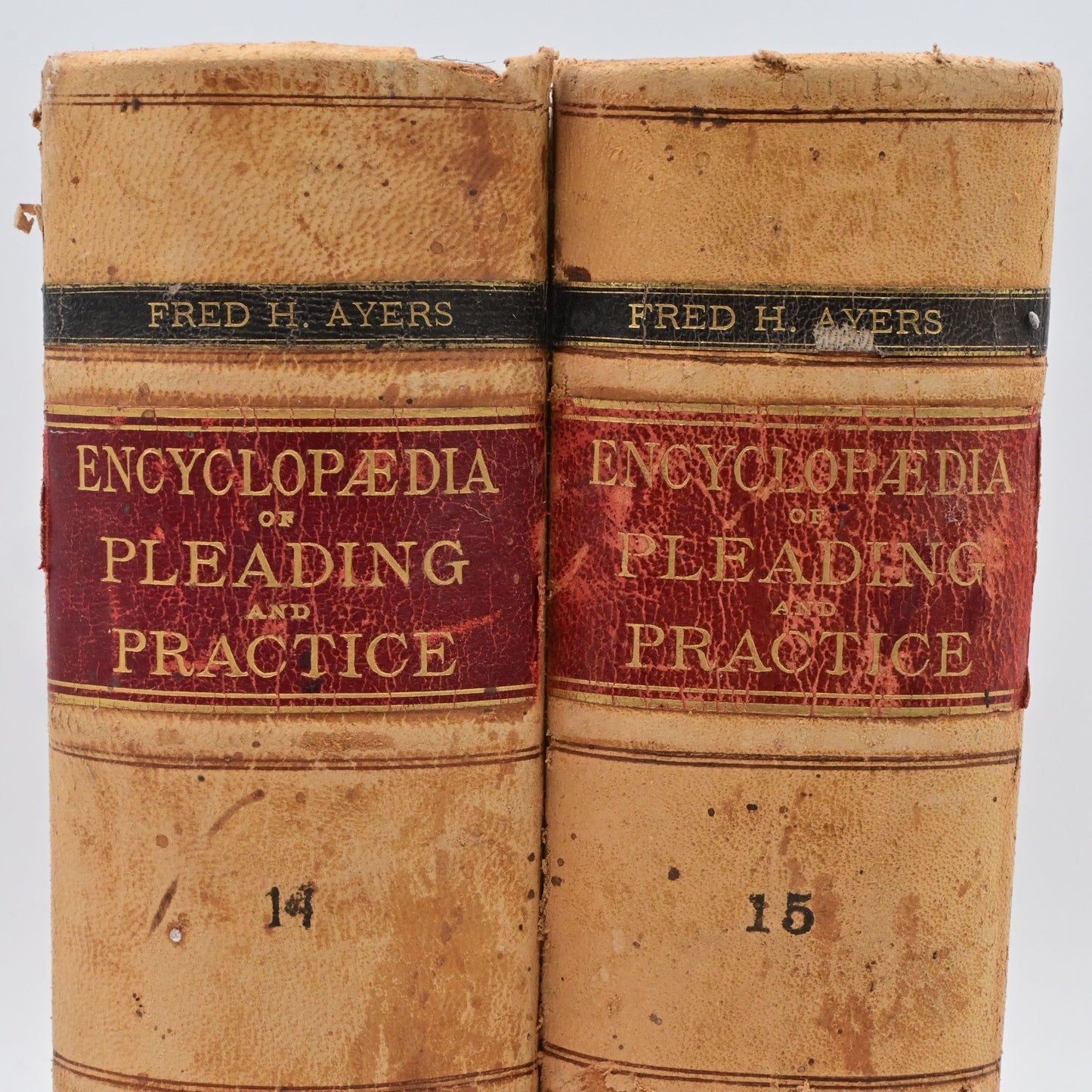 Antique Encyclopedia Of Pleading & Practice By Fred H. Ayers Volumes 14 & 15