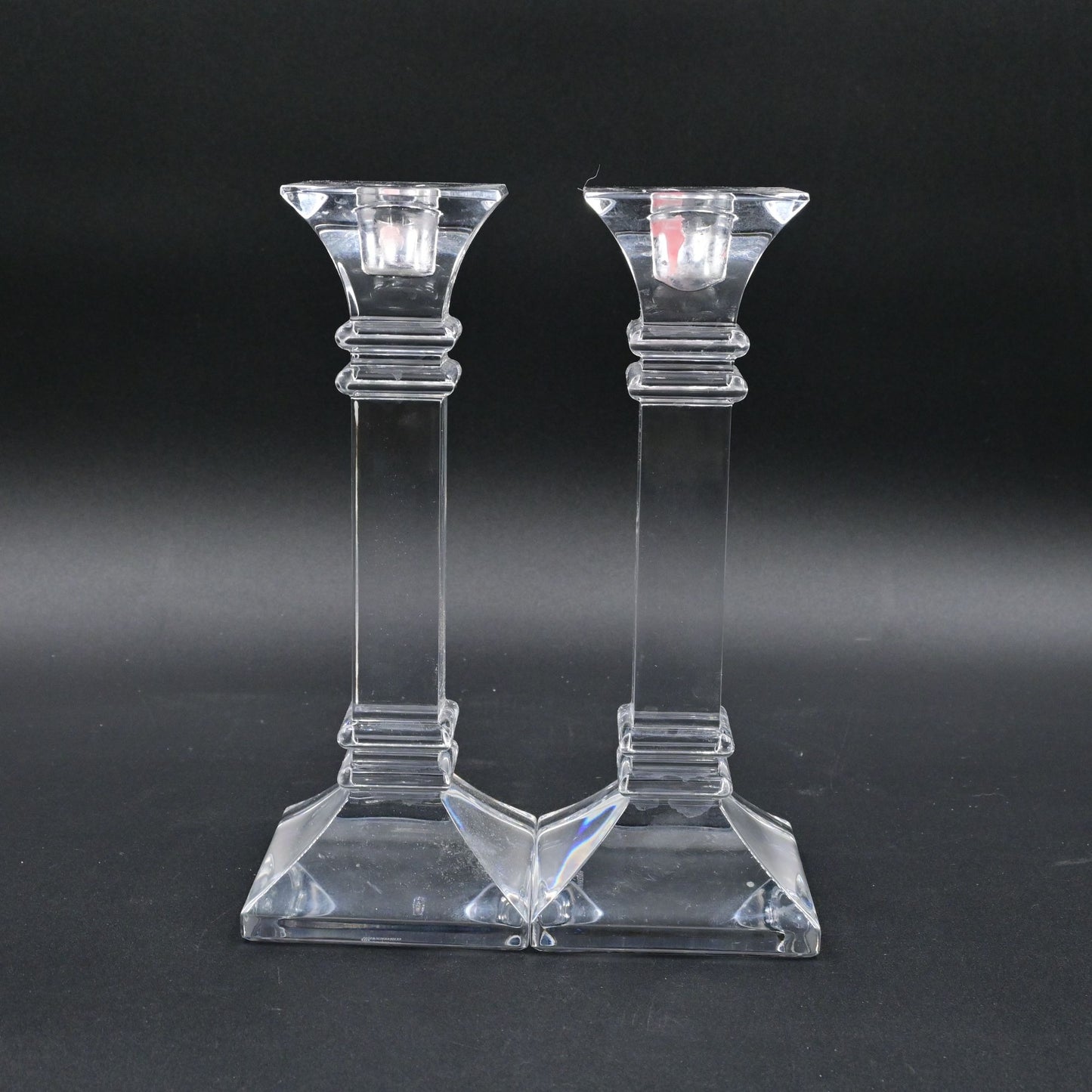 Marquis by Waterford Treviso Crystal Candlesticks Pair Of 2