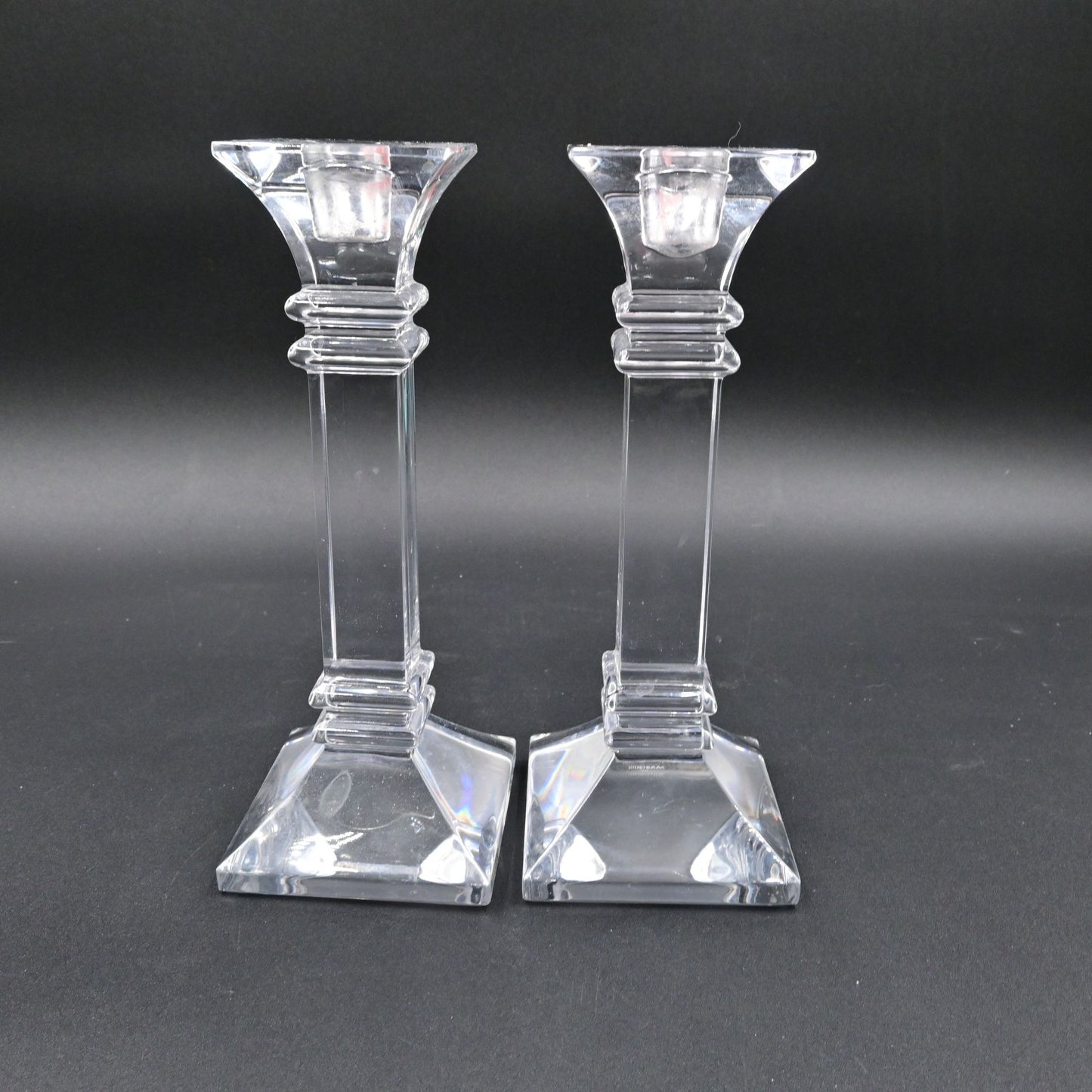 Marquis by Waterford Treviso Crystal Candlesticks Pair Of 2