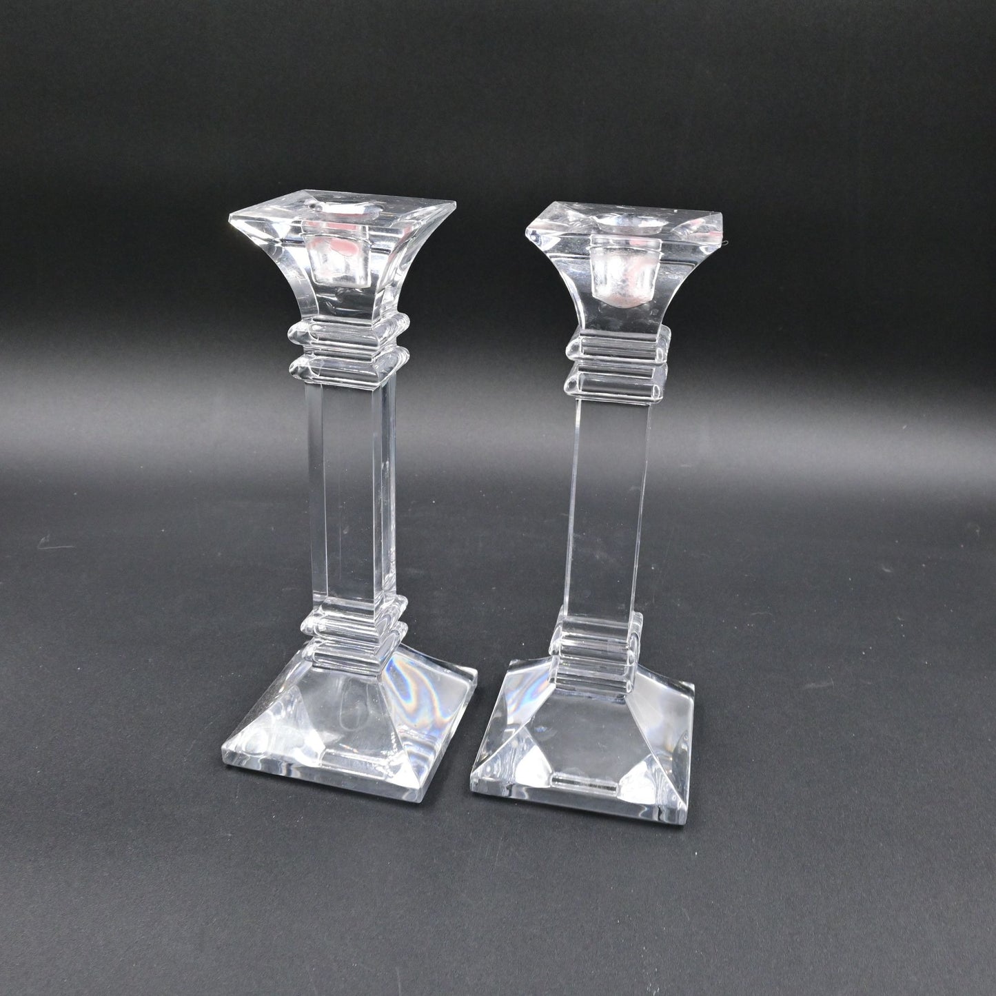 Marquis by Waterford Treviso Crystal Candlesticks Pair Of 2