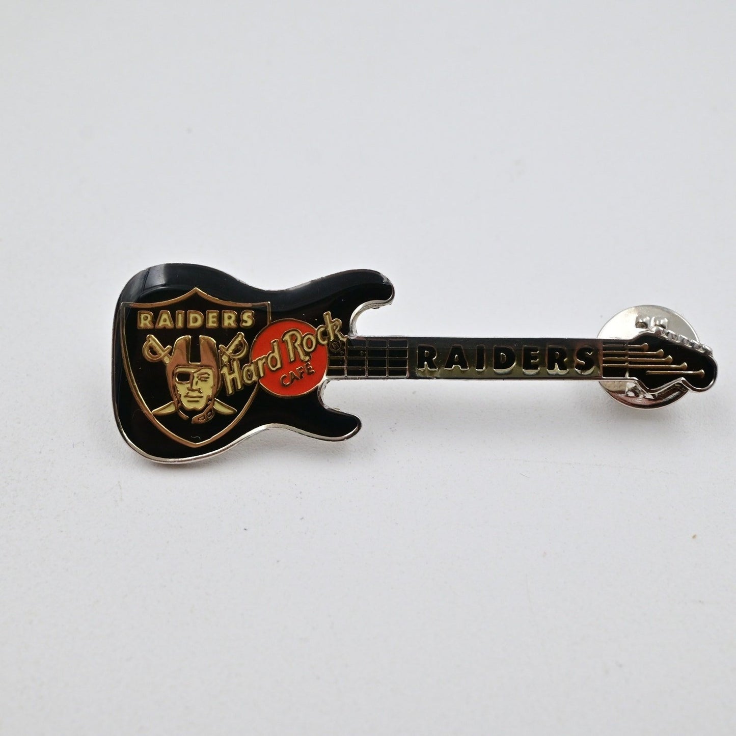 Oakland Raiders Hard Rock Cafe Inspired Guitar Pin
