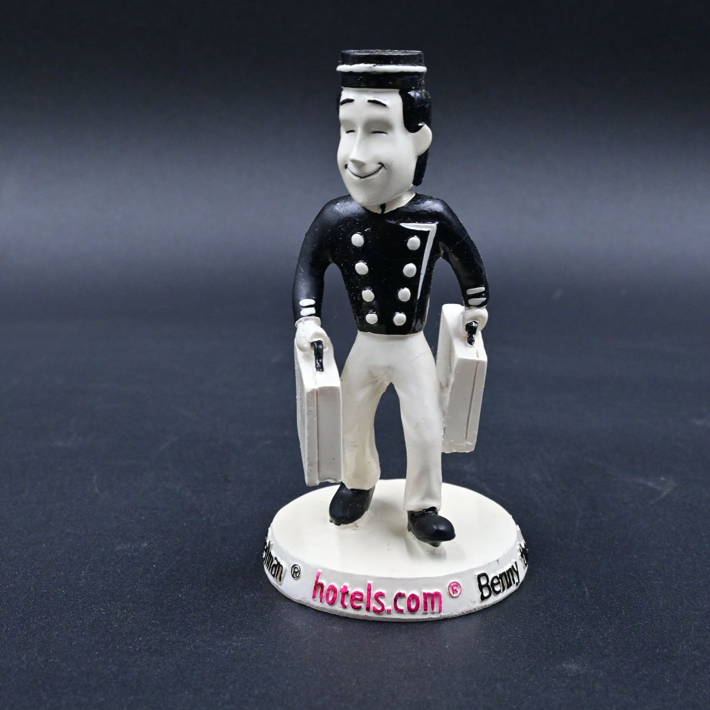 Benny The Bellman Hotels.com Bobblehead Travel Hotels Website Figure