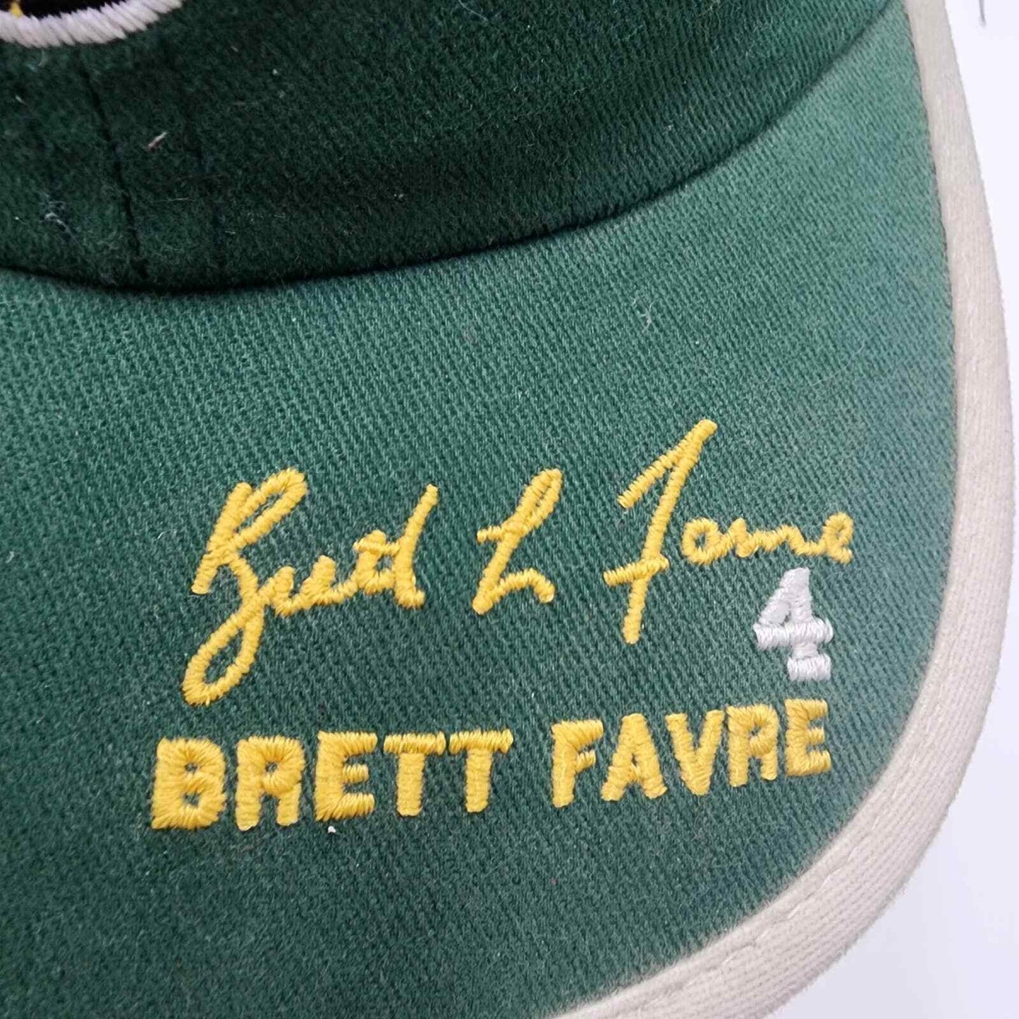 NFL Greenbay Packars Brett Favre Hall Of Fame Hat