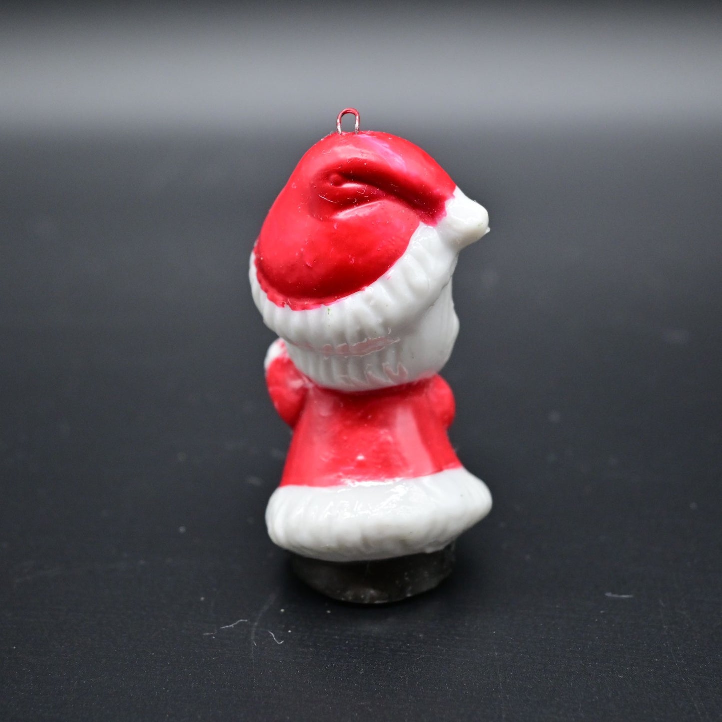 Vintage Santa Claus Christmas Ornament Ceramic Miniature Ornament