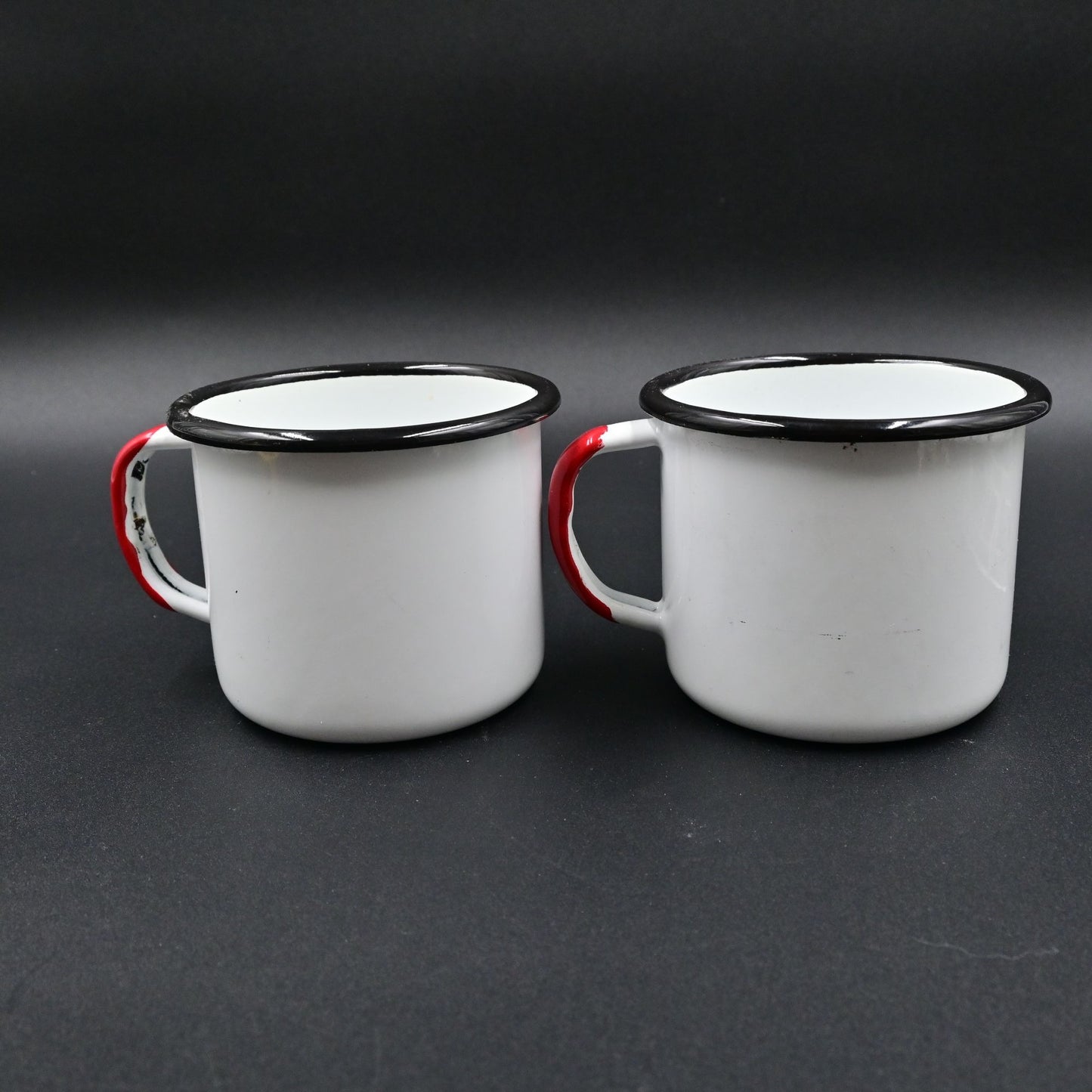 Seamless Steadfast Enamelware Mugs White Set Of 2
