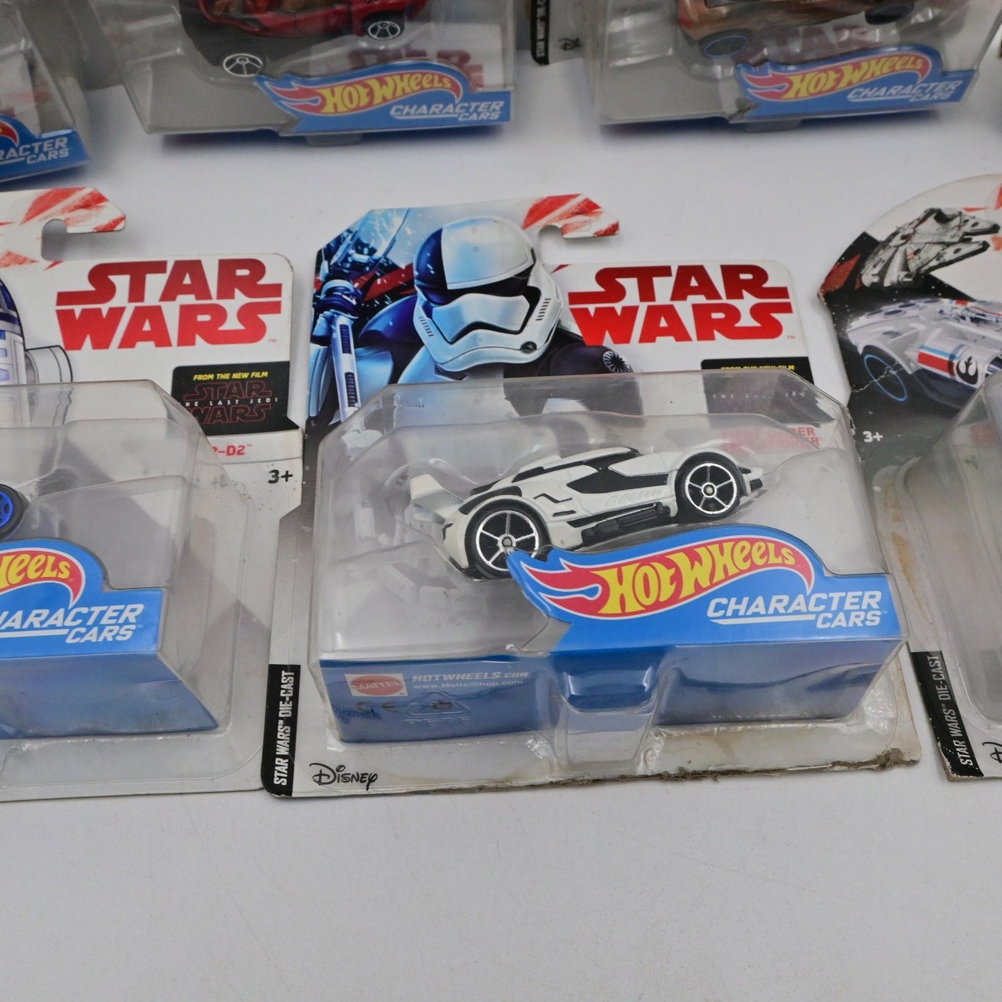 Hot Wheels Star Wars Character Cars & Characterships Bundle Of 7