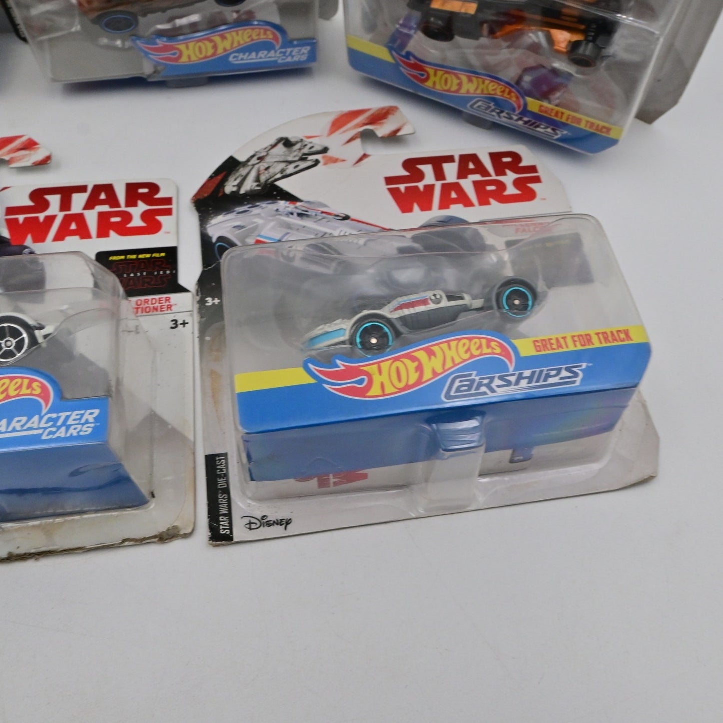 Hot Wheels Star Wars Character Cars & Characterships Bundle Of 7