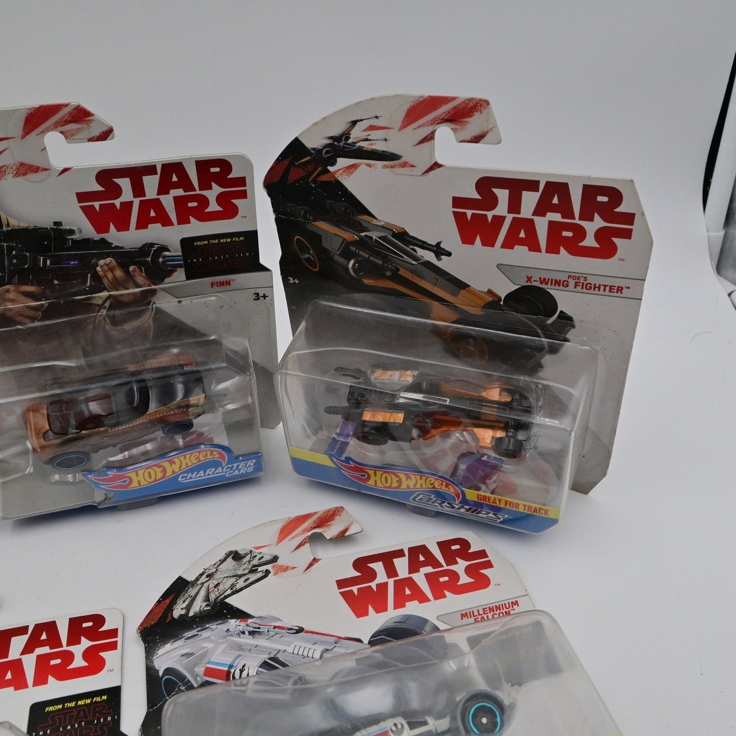 Hot Wheels Star Wars Character Cars & Characterships Bundle Of 7