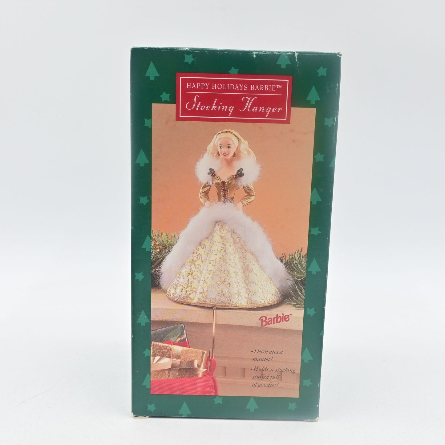 Hallmark Happy Holidays Barbie Stocking Hanger Vintage 1995