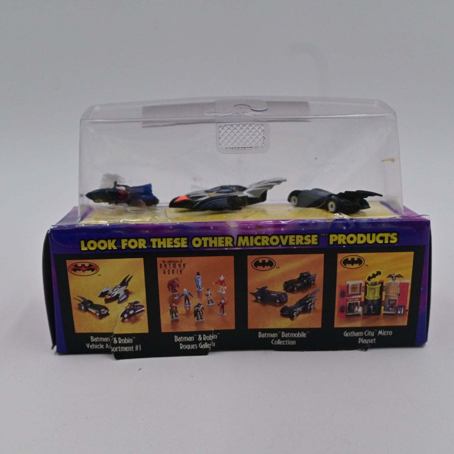 Batman & Robin Microverse Vehicle Assortment #1 Set Of 3 Loose In Package