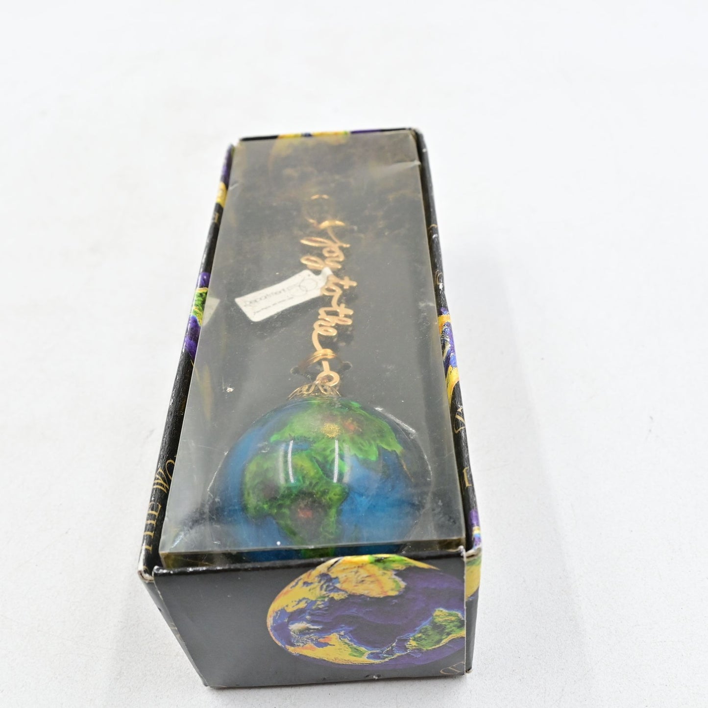 Department 56 Joy To The World Glass Earth Globe Christmas Tree Ornament