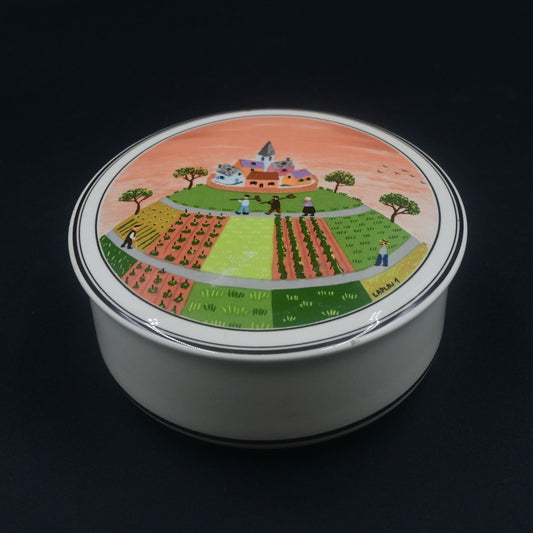 Villeroy & Boch Design Naif Small Porcelain Candy Box or Trinket Box w/ Lid