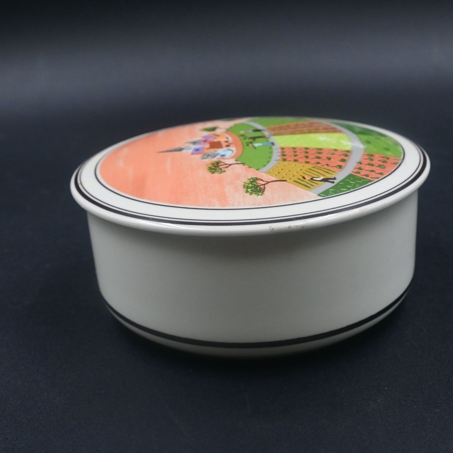 Villeroy & Boch Design Naif Small Porcelain Candy Box or Trinket Box w/ Lid