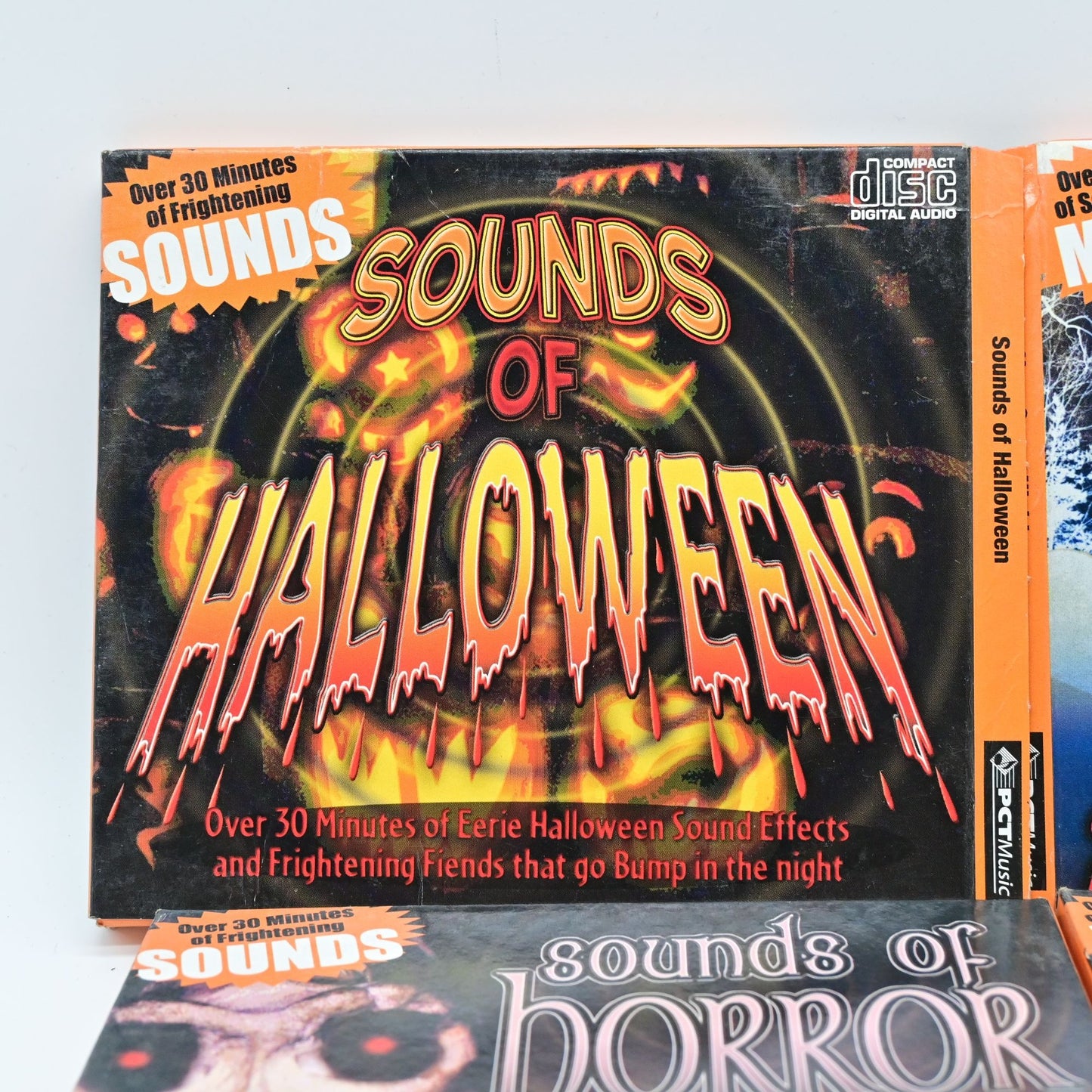 Set Of 5 Halloween-Themed CDs With Scary Music & Sound Effects