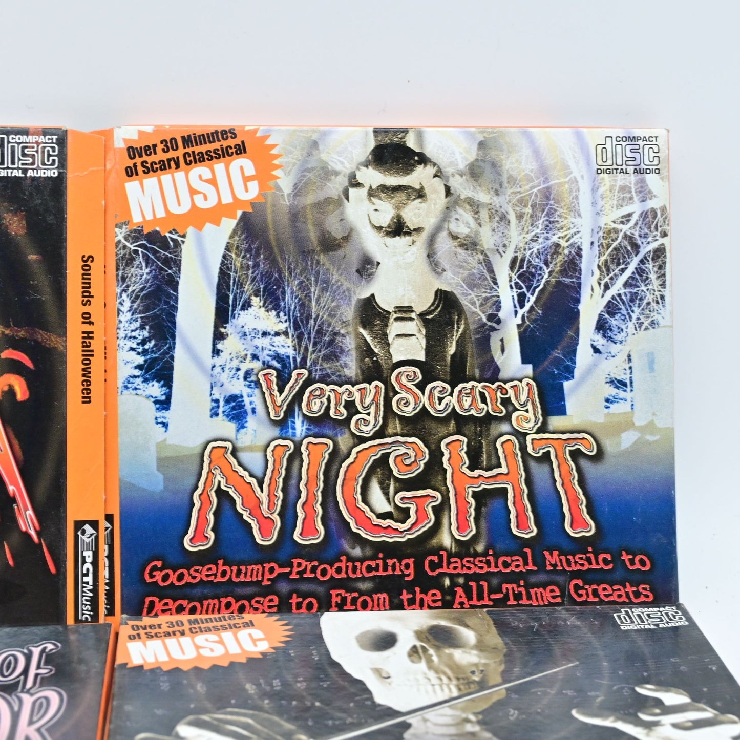 Set Of 5 Halloween-Themed CDs With Scary Music & Sound Effects
