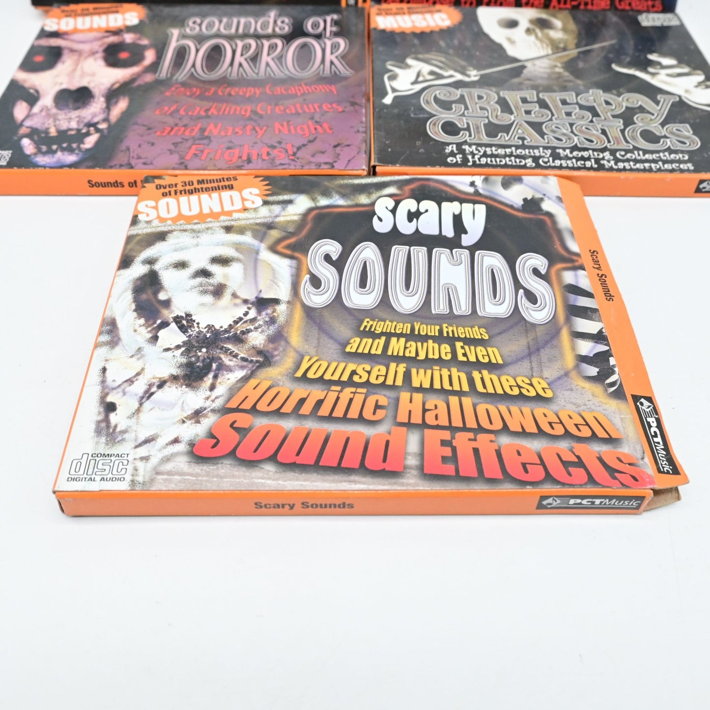 Set Of 5 Halloween-Themed CDs With Scary Music & Sound Effects