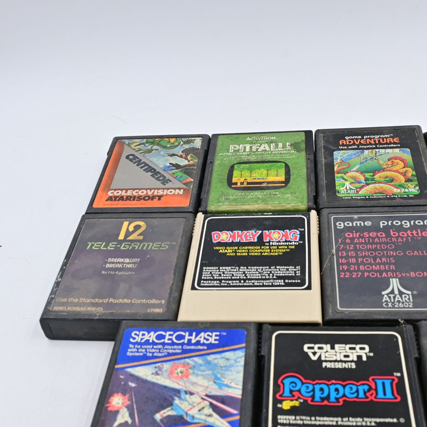 Atari & Coleco Video Game Bundle Of 11 Vintage