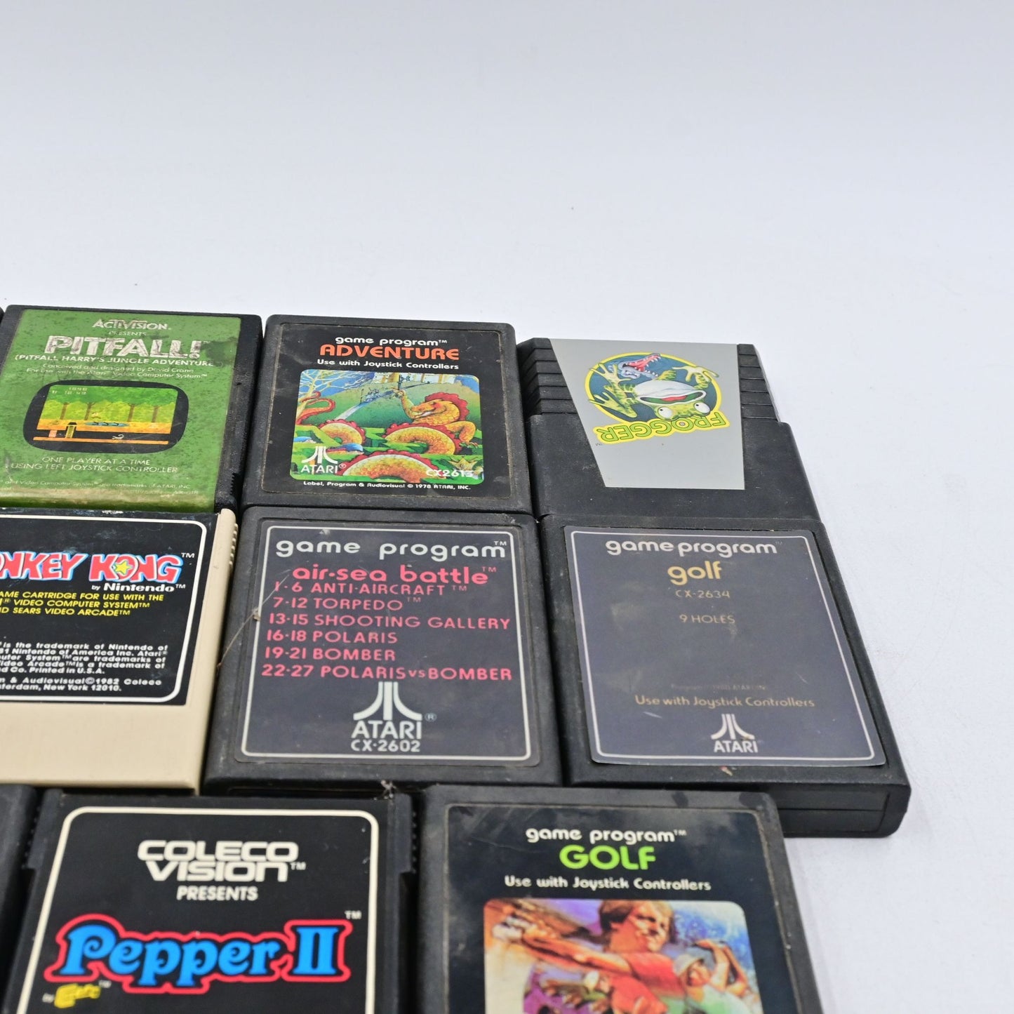 Atari & Coleco Video Game Bundle Of 11 Vintage