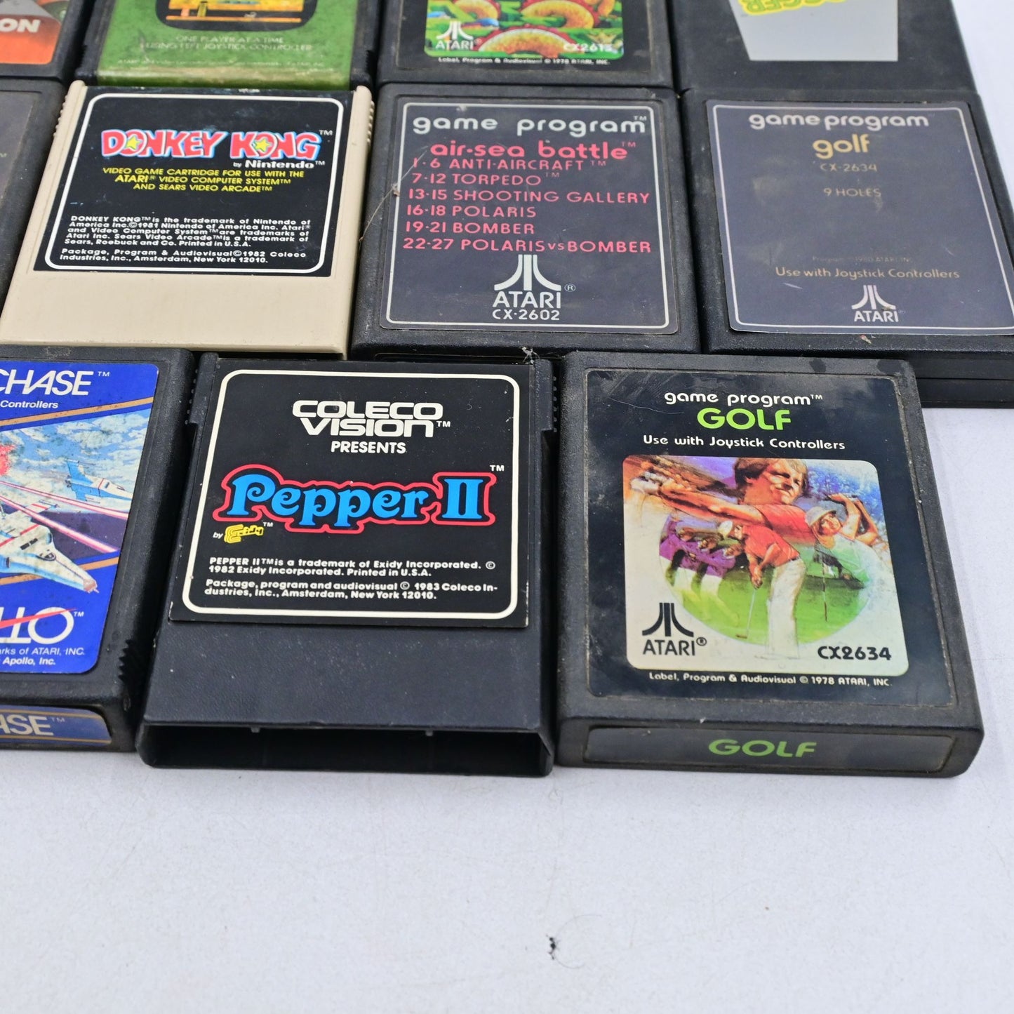 Atari & Coleco Video Game Bundle Of 11 Vintage