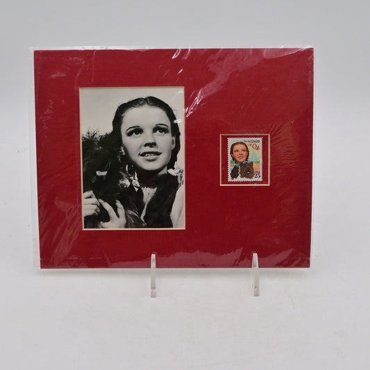 Judy Garland Photo & Stamp Collectible Display By Stamp Works 8x10 Inches