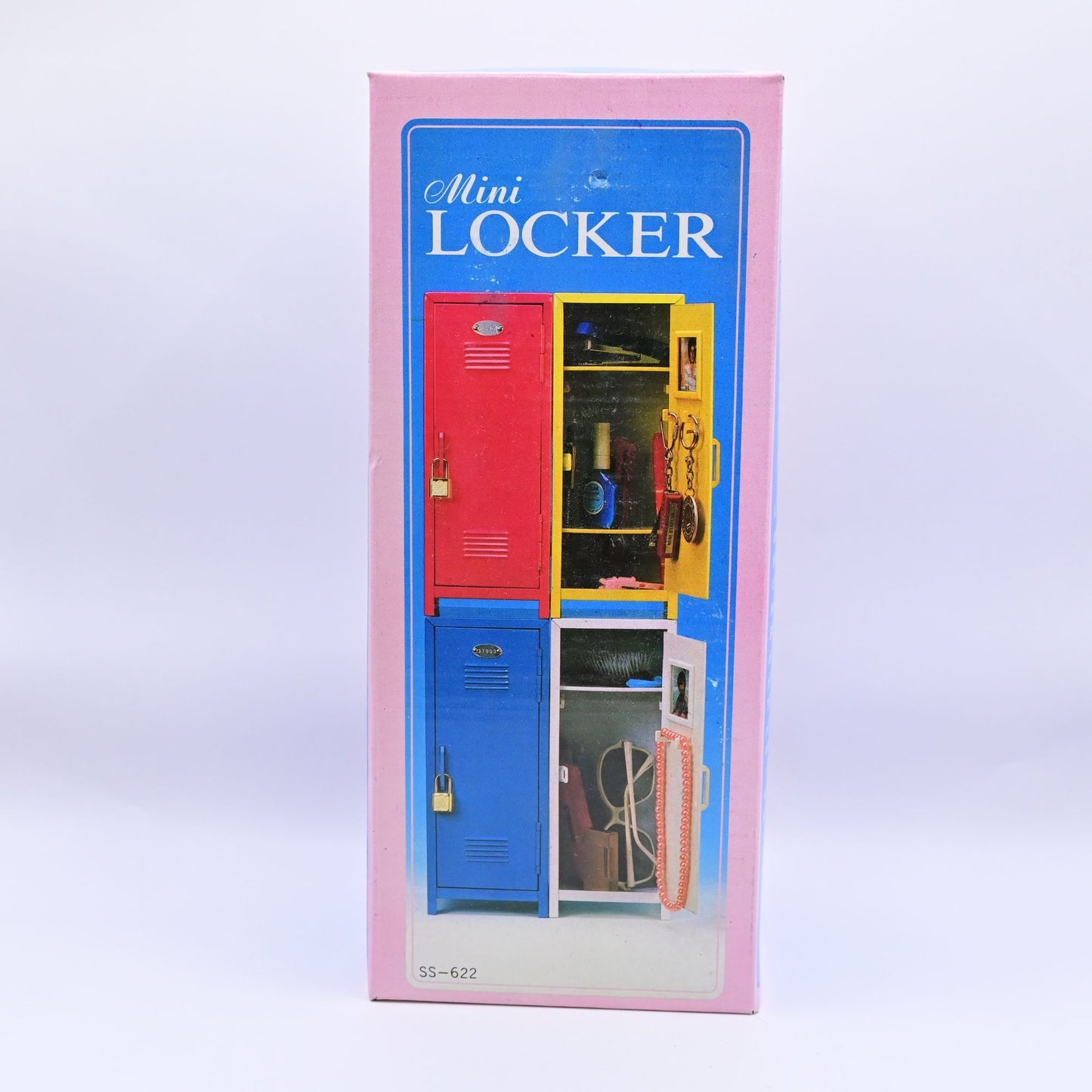 Vintage Blue Mini Locker Vintage Metal Cabinet
