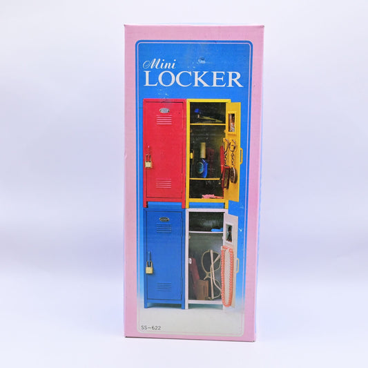 Vintage Blue Mini Locker Vintage Metal Cabinet